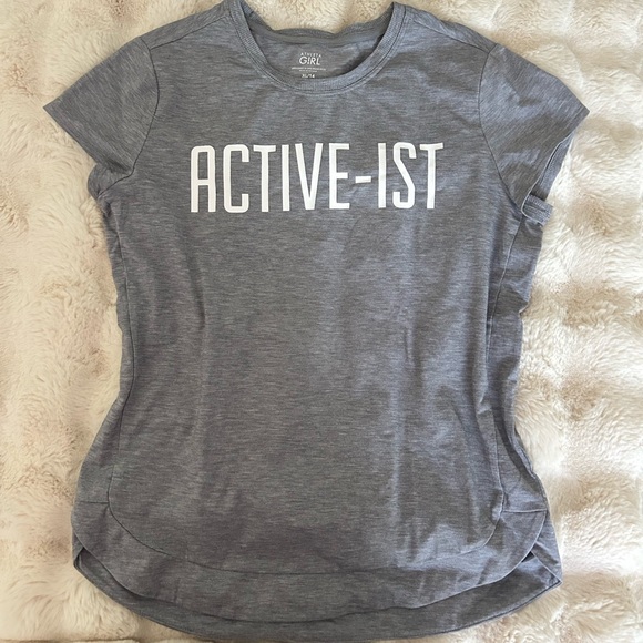 Athleta Gray Fitted Short Sleeve Tee - Picture 1 of 1